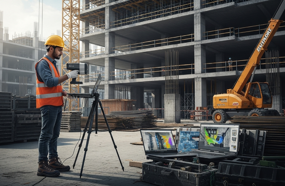 Generate accurate digital twins and point clouds for architectural or industrial needs.